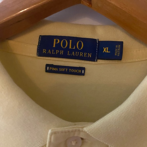 Polo by Ralph Lauren Soft Yellow Polo, XL - Picture 3 of 3